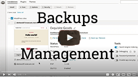 cPanel WordPress Management Toolkit Backups Included